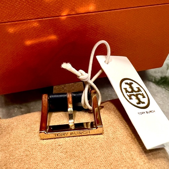 Tory Burch Navy Leather Reva Watch - Picture 5 of 10